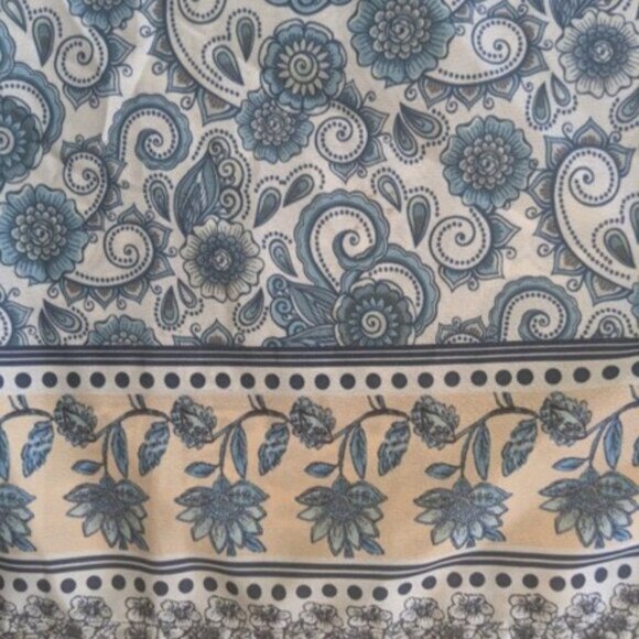 Blue and Whie Boho Bohemian Dress Size 2XL NEW - Picture 4 of 4